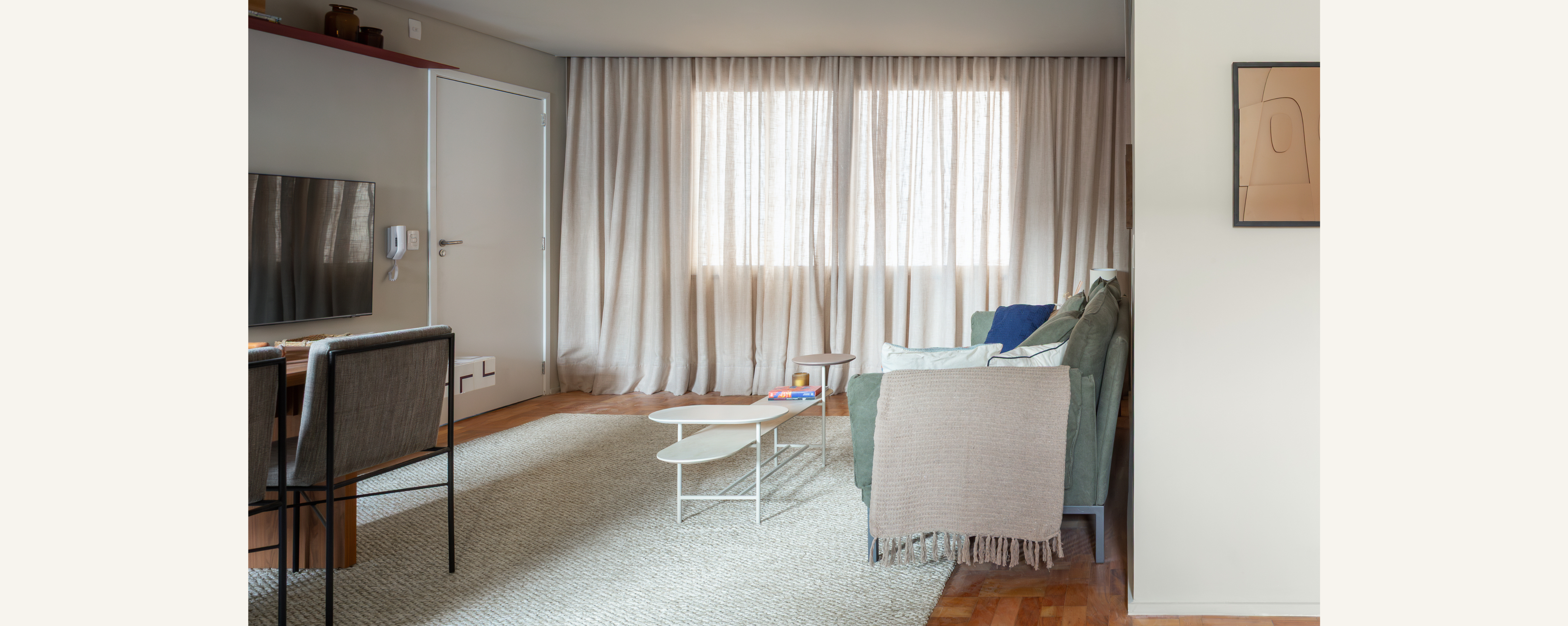 Living integrado _ Sala de Estar e TV